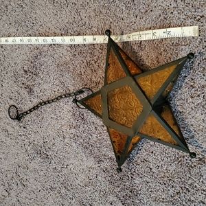 Orange tealight star